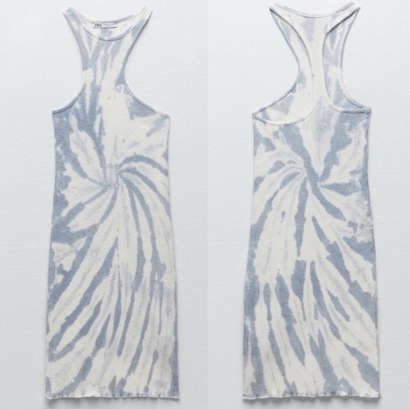 ZARA Ribbed Tie-dye dress - Picture 4 of 8